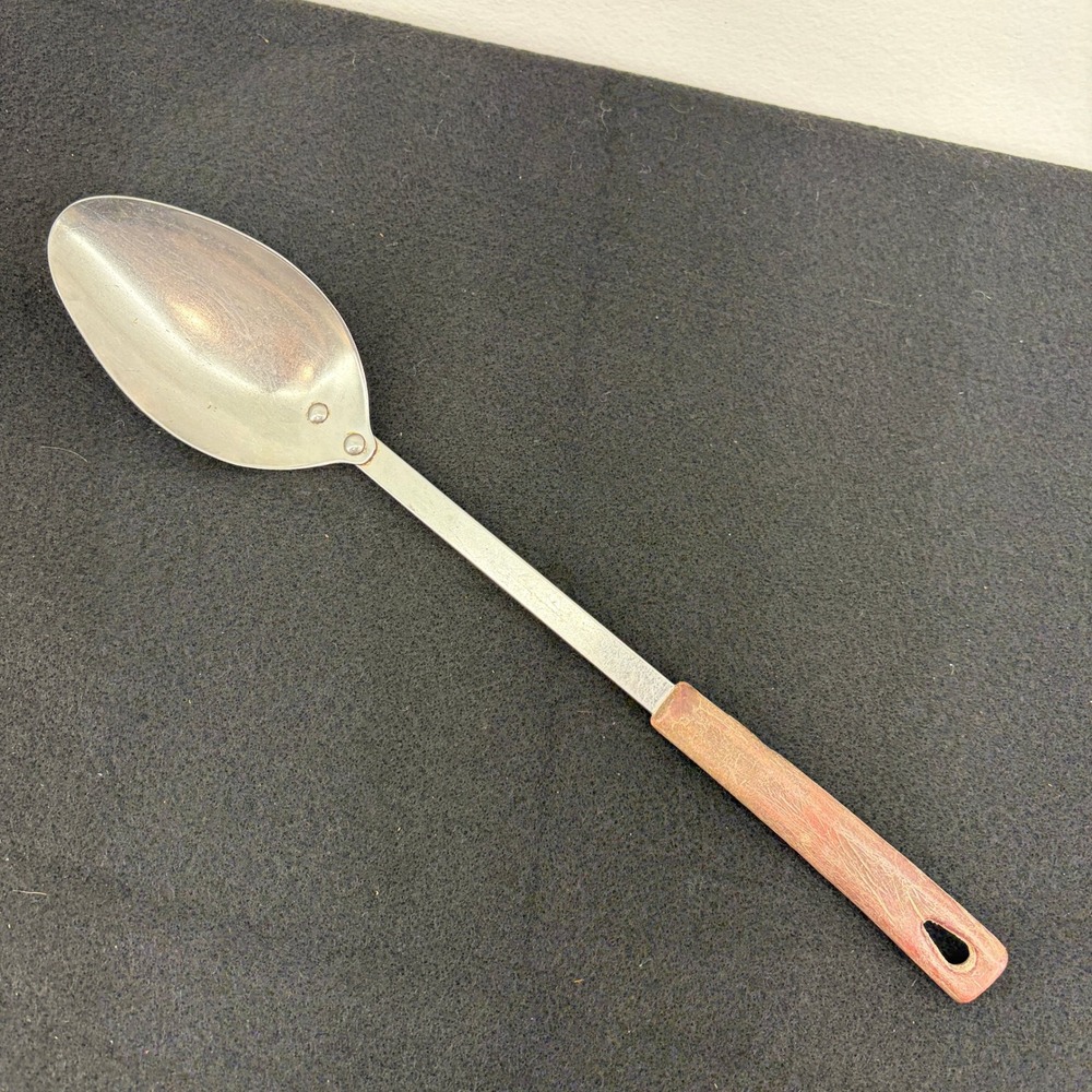 Vintage Kaylan Stainless Kitchen Serving Cooking Spoon Bakelite Handle Utensil